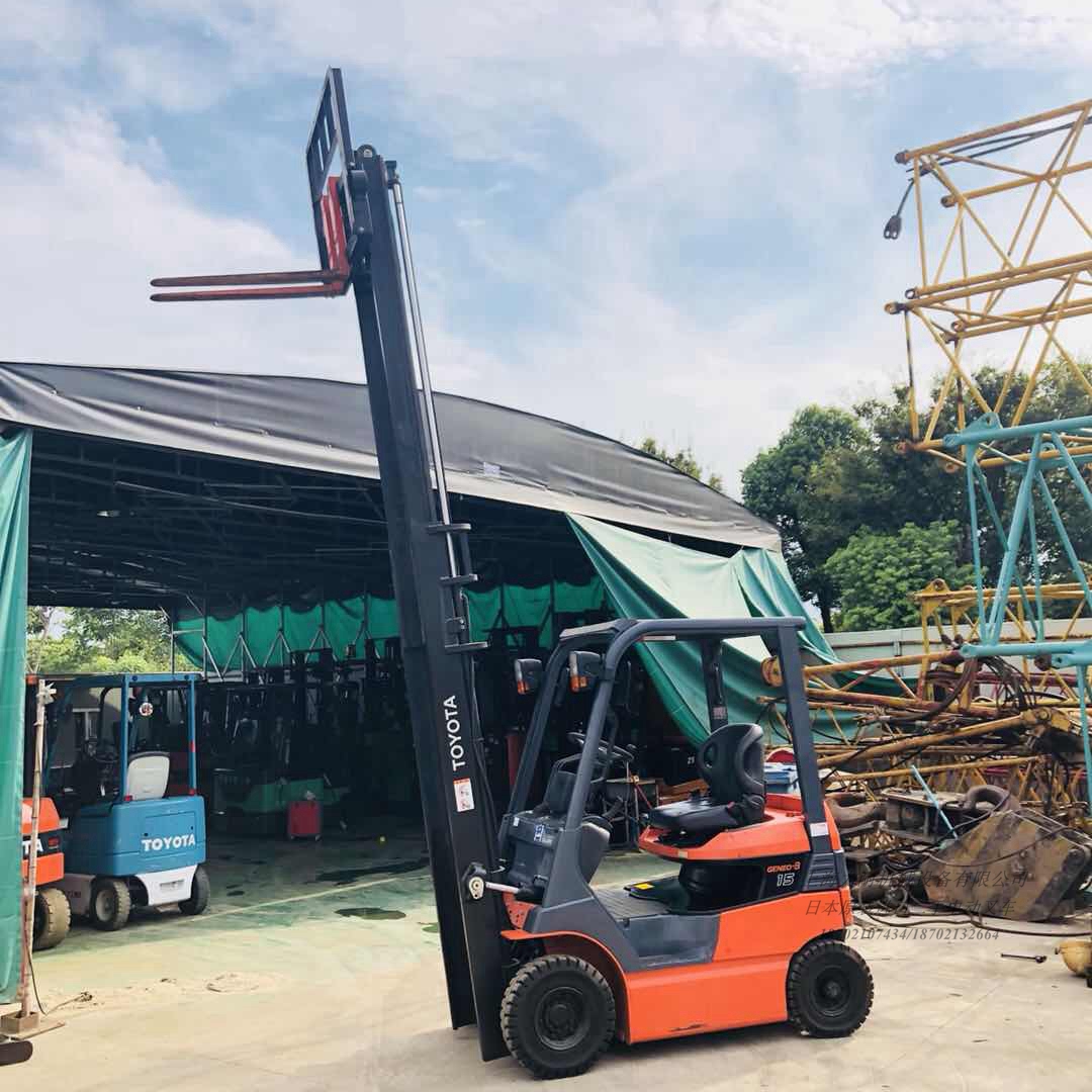 7FB15豐田電瓶叉車(chē)1.5噸4米門(mén)架平衡重電動(dòng)叉車(chē)