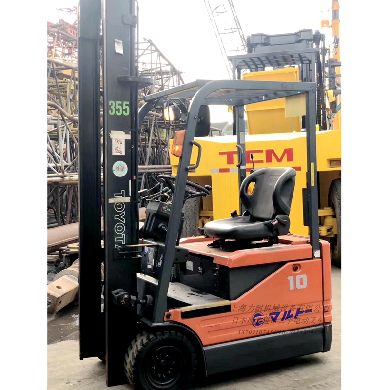 直銷二手電動叉車豐田5FBE10 原裝進(jìn)口三支點式電動堆高車搬運車