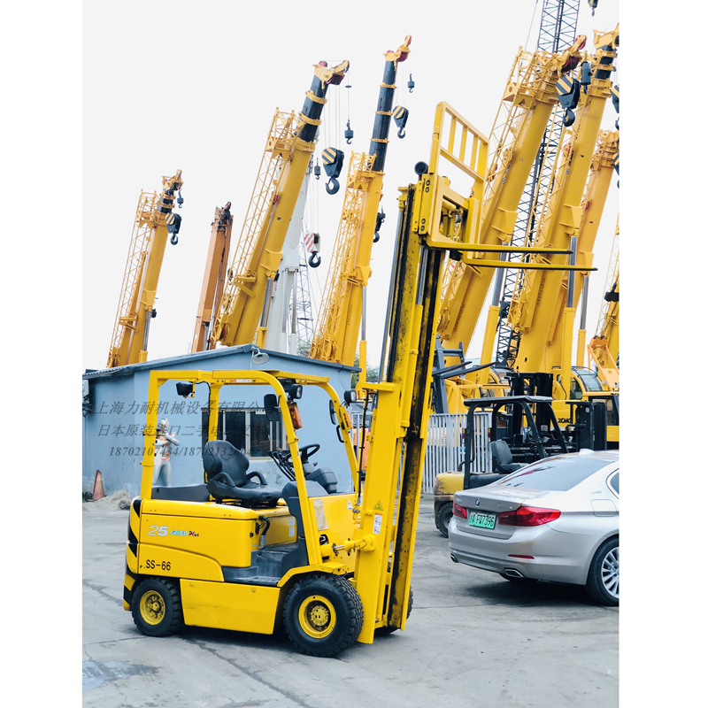 直銷二手小松 2.5噸電動(dòng)叉車帶側(cè)移帶中缸電動(dòng)堆高搬運(yùn)車